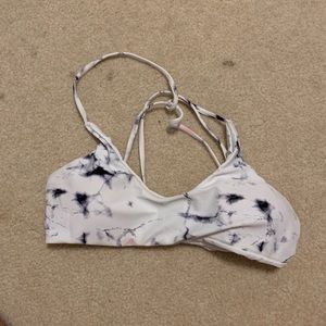 Marble bikini top